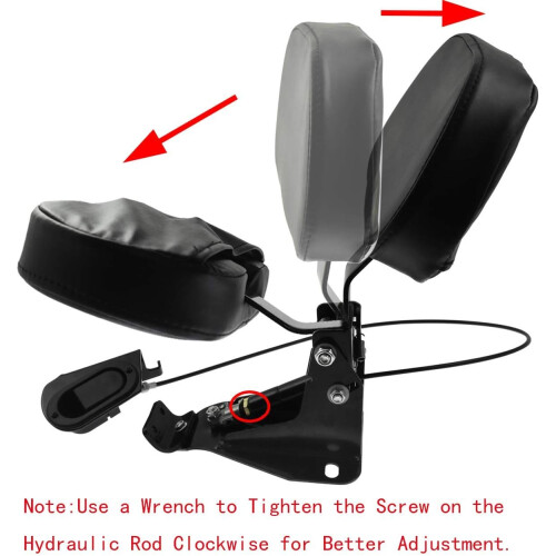 Adjustable Driver Backrest Mounting Kit For Touring Road King Electra Glide CVO 20092020 1