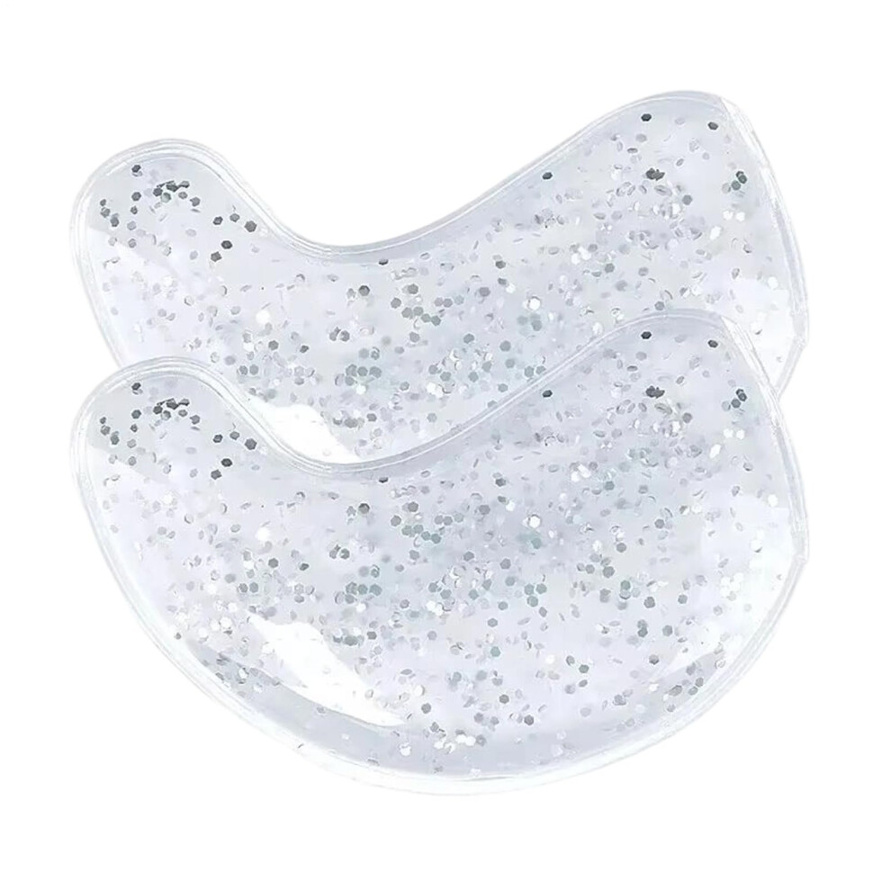 Dark Reusable Glitter Under Eye Mask For Puffiness And Circles Â Cooling And Warming Gel Pads