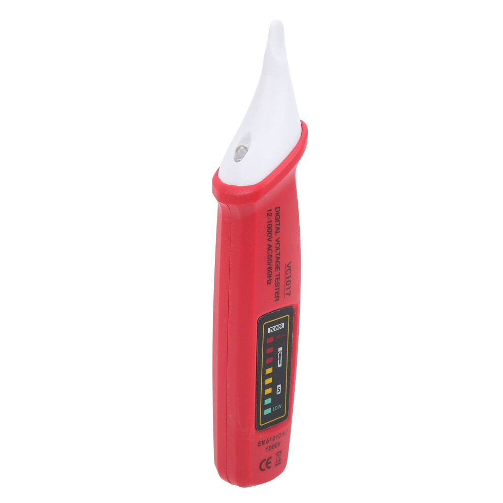 Vc1017 Digital Ac Voltage Detector Tester, Red, 12-1000V 9461378217796