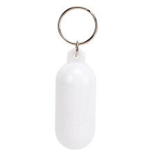 Set di 5 portachiavi galleggianti a forma di pillola per kayak e canoa, colore bianco