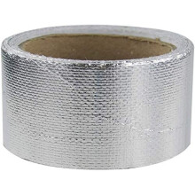 Temperature Resistant Tape, Reflective Heat Shield Tape, Fiberglass Exhaust Tape, 5M Length, Silver