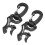 2 Packs Diving Hose Clips - Adjustable, Durable, 10cm, Black/Color 1