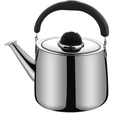 Whistling Kettle Stainless Steel 4L SoftTouch Handle Push Button Spout Stove  Camping Kettle