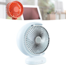 Ventilatore da scrivania USB a 3 velocità, batteria da 4000mAh, argento, portatile, silenzioso, mini ventilatore