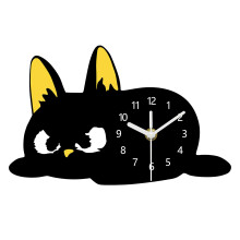 Katzen-Tischuhr, Schreibtisch-Regaluhr, dekorative analoge Uhr,