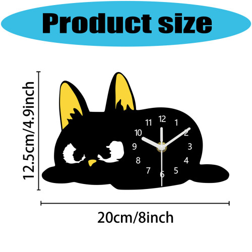 Horloge de Table pour chats, horloges d'étagère de bureau, 2