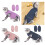 Ademend kattenherstelpak Ontsnappingsbestendig Elastisch-Roze S 3