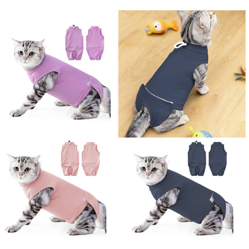 Comfortabel kattenherstelpak Multifunctioneel elastisch-Roze M 2