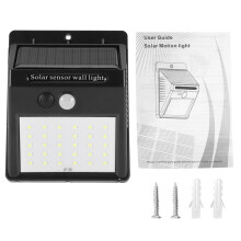 Pannelli solari a basso consumo energetico, luci solari ultra luminose, sensore di movimento del corpo umano (3-5 m, 120 gradi),