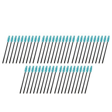 Hygienisk mascara-stav, flerbruksvippebørste, spiraldesign, engangsapplikator for vippeextensions med fleksibelt hode, krystallvippebørste