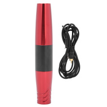 Caneta de tatuagem ergonômica com motor potente, curso da agulha ajustável, design de cabeça dupla, operação silenciosa e corpo durável em liga