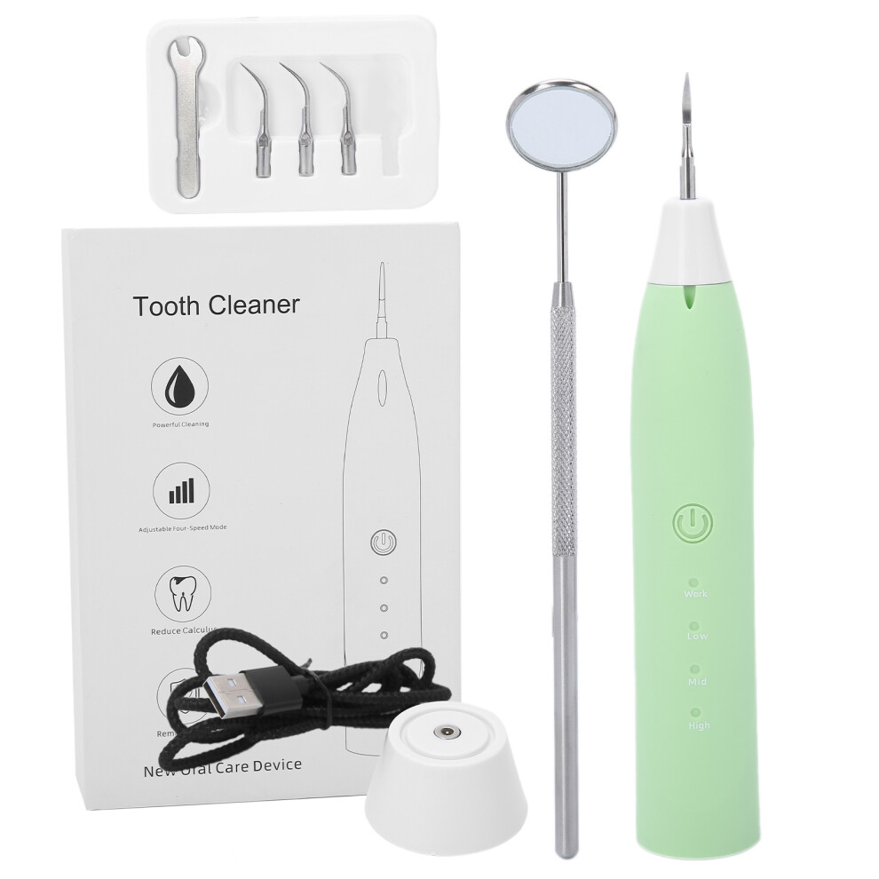 Ultrasonic Tooth Cleaner, Plaque Remover for Teeth Whitening, 3 Dynamic Cleaning Modes with High-Frequency Vibration, Dental Tools for Effective Oral
