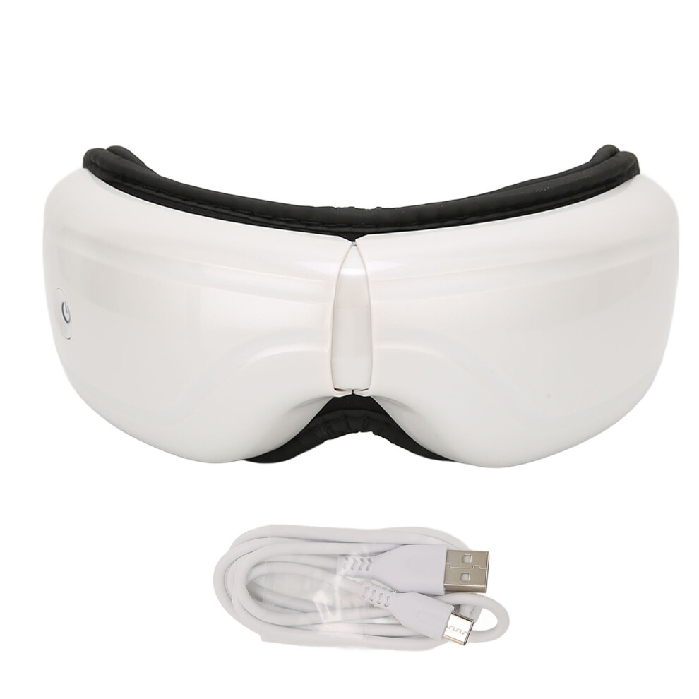 Heated Eye Mask With Vibration Massage Reduce Eye Strain Eye Care Gift Soothing Heating Massage Foldable Eye Massager Bluetooth Music And 180