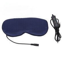 Luxe zijden verwarmd oogmasker, warm oogkompres met instelbare temperatuur, draadloos ontwerp, automatische uitschakeling, verlichting bij