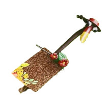 Paar Duck Shovels Ornament Metal Garden Farmhouse Lawn-rood