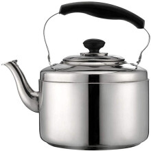 Stove  Camping Kettles HeatResistant Ergonomic Handle Stainless Steel 5L Silver Camping Tea Kettles