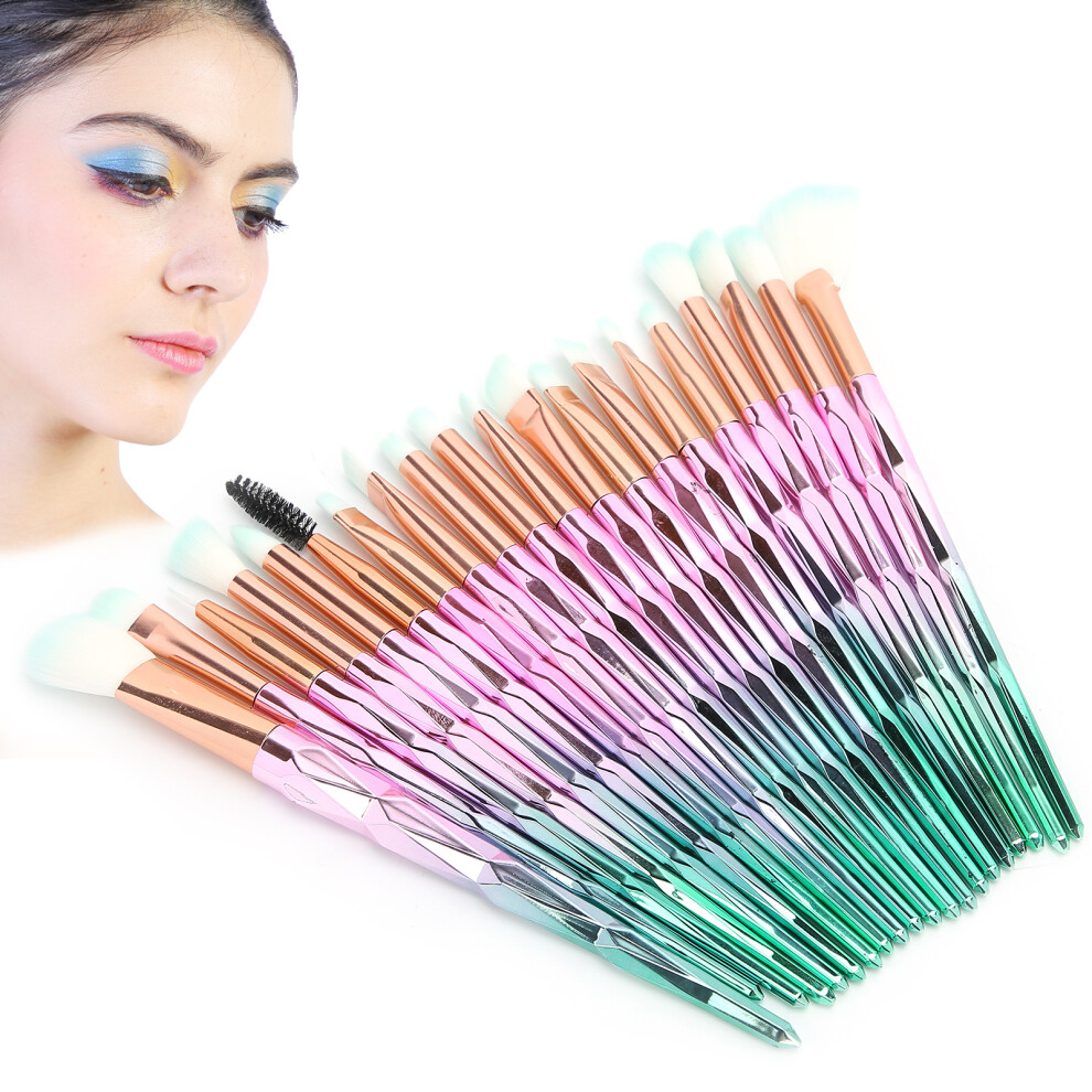 20pcs Facial Makeup Brush Set - Ideal for Eyeshadow Powder Blusher
