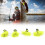 Fly Fishing Float Yarn Strike Indicator 4pcs, Fluorescent Yellow, 33mm 15