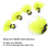 Fly Fishing Float Yarn Strike Indicator 4pcs, Fluorescent Yellow, 33mm 11