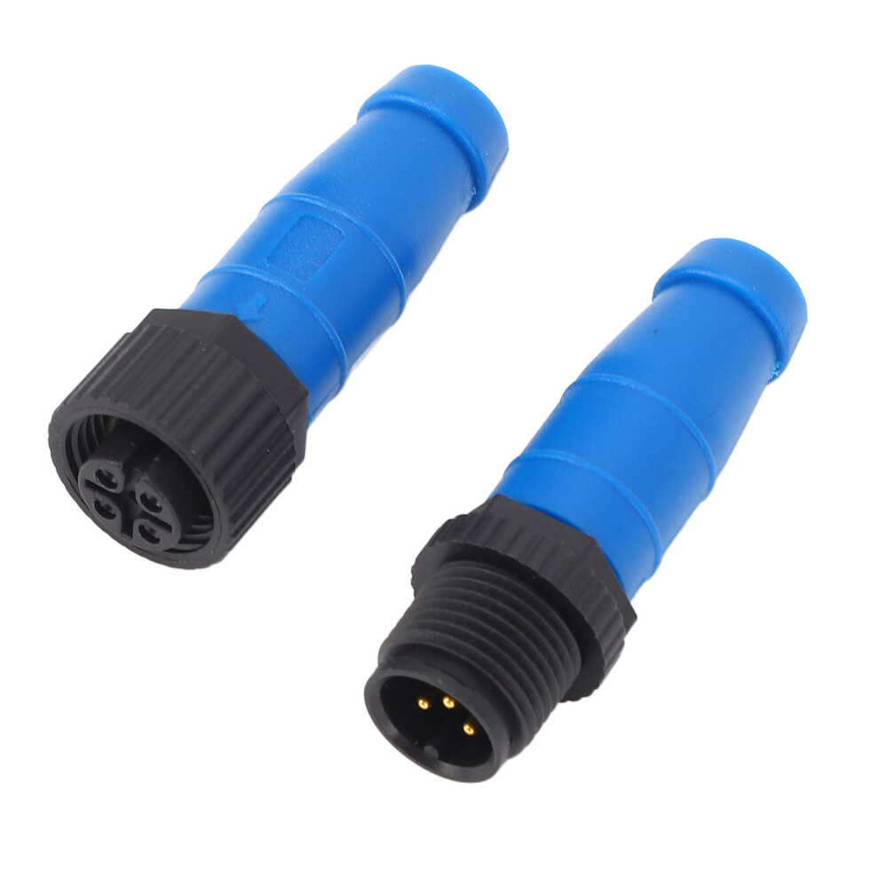 Nmea 2000 M12 5Pin Male Female Terminator Kit, Heat & Cold Resistant, Blue 9421378222954