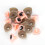 10 Sets Pink 17x20mm 3D Triangular Plastic Doll Eyes Accessories 16