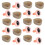10 Sets Pink 17x20mm 3D Triangular Plastic Doll Eyes Accessories 14