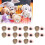 10 Sets Pink 17x20mm 3D Triangular Plastic Doll Eyes Accessories 15