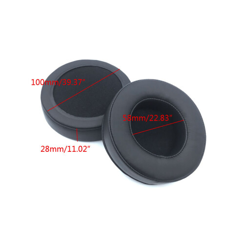 Housses d'oreillettes Audio portables, 100mm, universelles,-Noir 2