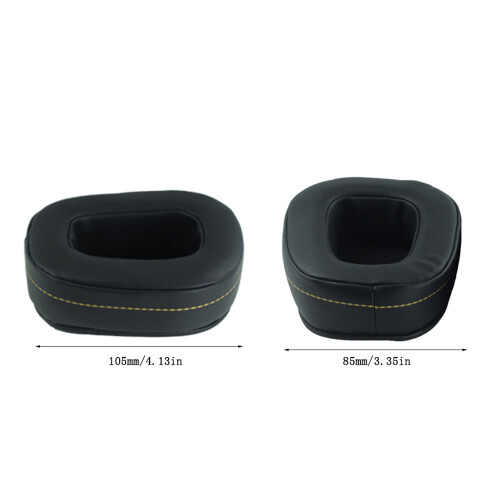 Coussin d'oreille en peau de protéine, éponge en mousse-Brun 2