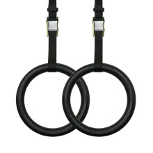 Gymnastic Rings Set For Home Fitness Equipment, Adjustable Hook Height, Trapeze Rod PullUps, Athletic Training