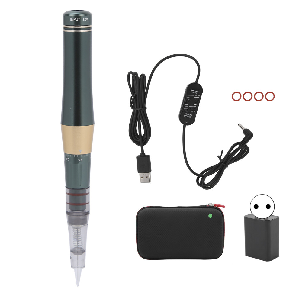 Permanent Makeup Machine with Coreless Motor and Silent Technology, Adjustable Needle Length Wireless Tattoo Pen for Eyebrow Microblading, Fashion