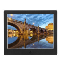 8 Inch Photo Frame, Metal Electronic Photo Album, Multimedia Video Player, Advertising Player, Black