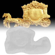 Horse Carriage Silicone Fondant Mold for Wedding Cake Decoration
