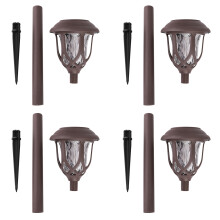 Luci da giardino solari impermeabili, dal design affascinante, ad alta efficienza, set di illuminazione per esterni a energia solare.