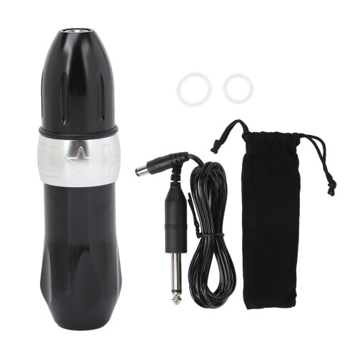 Rotary Tattoo Device with DC Interface, Strong and Powerful Motor Ergonomic Pen Style Machine Adjustable Needle Depth Lightweight Stable Operation