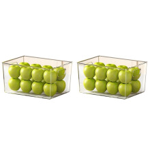 2X Refrigerator Storage Box Food Grade Drawer-Style Fresh-Keeping Box Special Food Vegetable and Fruit Storage Box