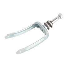 Garfo dianteiro de substituição para cadeira de rodas, suporte de aço, peça de mobilidade, absorção de impacto, condução confortável,