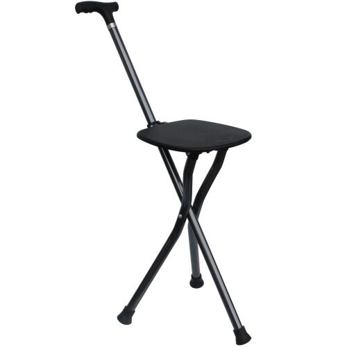 Versatile Walking Cane With Integrated LED Light, Adjustable Height For Customized Support, Durable Aluminium Alloy Frame Ensures Longevity, Anti-Sli