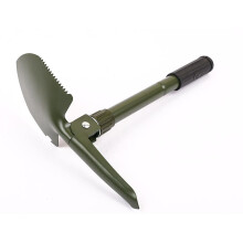 Multifunktionaler Klappspaten aus Kohlenstoffstahl mit Aufbewahrungstasche, 40 cm