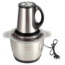 Multi-functional Food Processor With Stainless Steel Blades, Electric Food Chopper For Meat, Vegetables, Fruits, And Nuts, Easy To Clean Design,