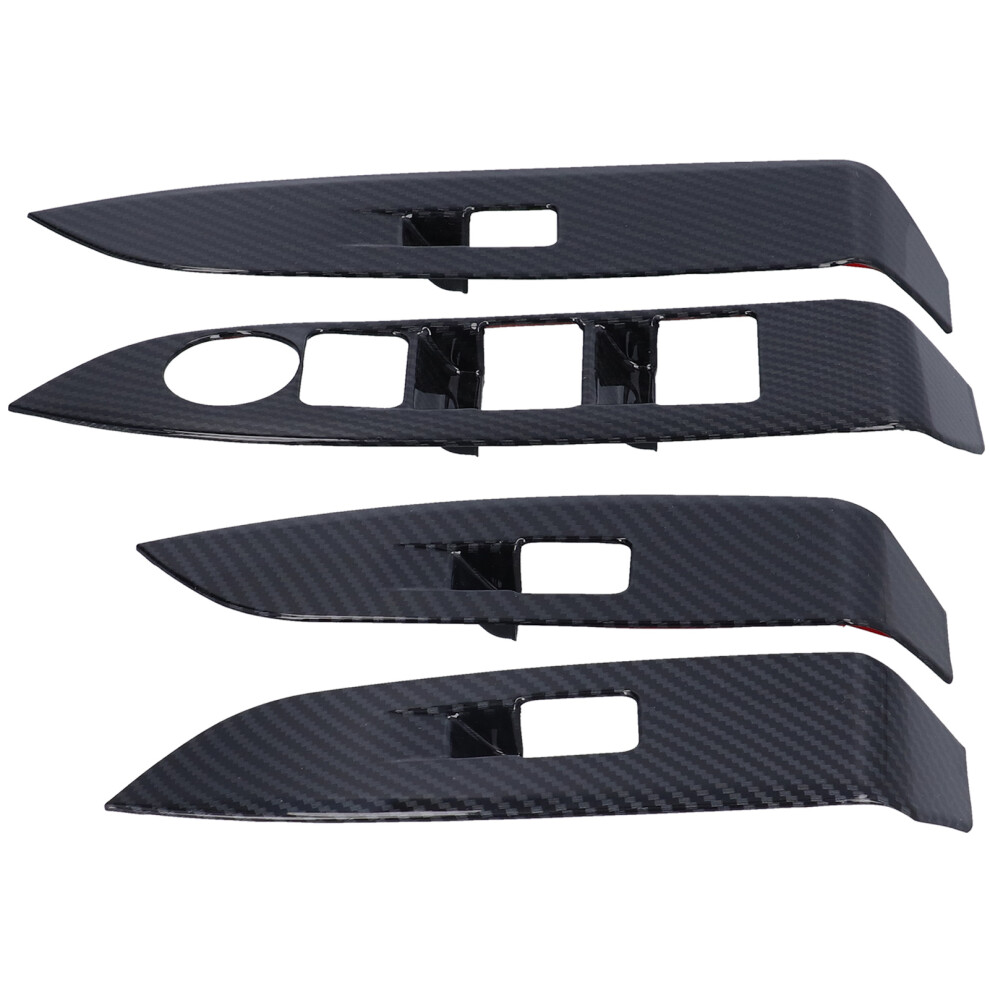 4Pcs Carbon Fiber Window Switch Panel Cover For Mazda Cx-3 2016-2021 9321378228713
