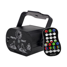 Party Lights Rechargeable RGB LED Strobe Light, Sound Activated DJ Disco Stage Projector For Dance Parties