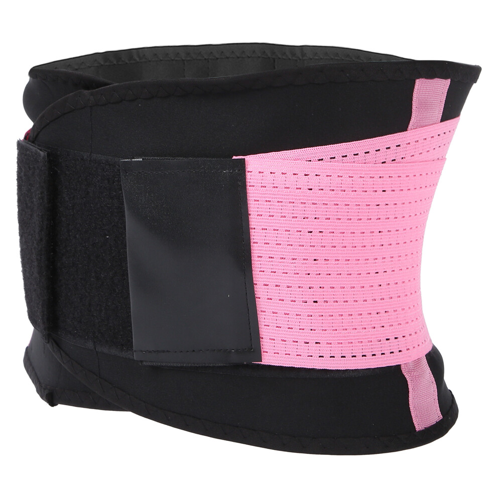 Pink Postpartum Waist Trainer Corset for Slimming, Sizes S-XXL