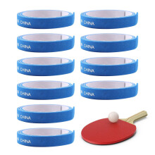 Table Tennis Side Tape 10Pack Blue Edge Protector for Paddles, Racket Edge Tape, Protective Band for Rubber Edges