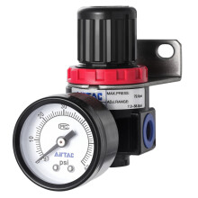 Low Pressure Air Compressor Regulator AR2000 1/4 NPT With Bracket And Gauge 060 PSI Adjustable