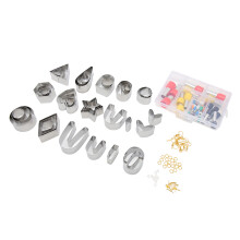 Ensemble de 126 cutters en pâte polymère avec 36 formes et 40 coupe-circles