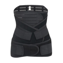 Back Support Belt Abdomen Waist Support Body Shaping Sports Waist Belt Black Size M
