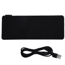 Antislip RGB-gamingmuismat, glad oppervlak, aanpasbare verlichting, waterdichte bureaumat, voor gamers en kantoorpersoneel (80 x 29 cm)