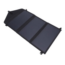 30W Foldable Solar Panel Charger, USB-C & DC Output, Portable, Compact