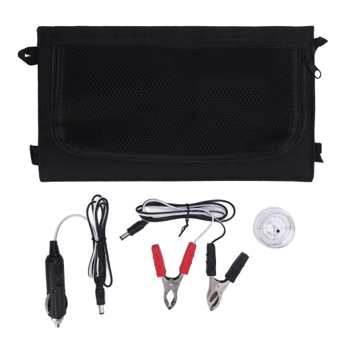 30W Foldable Solar Panel Charger, USB-C & DC Output, Portable, Compact 2